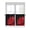 Red, variant on Red Rose Kitchen Curtains Tier 36 Inch Length, Abstract Spring Flowers Vintage Black Rod Pocket Light Filtering Window Curtains Living Room Bedroom Curtain Drapes Cafe Curtain 27.5''x36''x2
