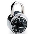 thumbnail image 2 of Master Lock Combination Padlock, 3 Number Dialing, Rust Resistant, Steel (1500D), 2 of 2