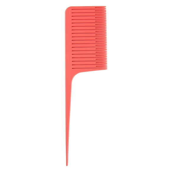 facefd Brosse à Cheveux Teinture Queue de Rat Plastique Brosse Coiffante Portable, Rouge Pastèque