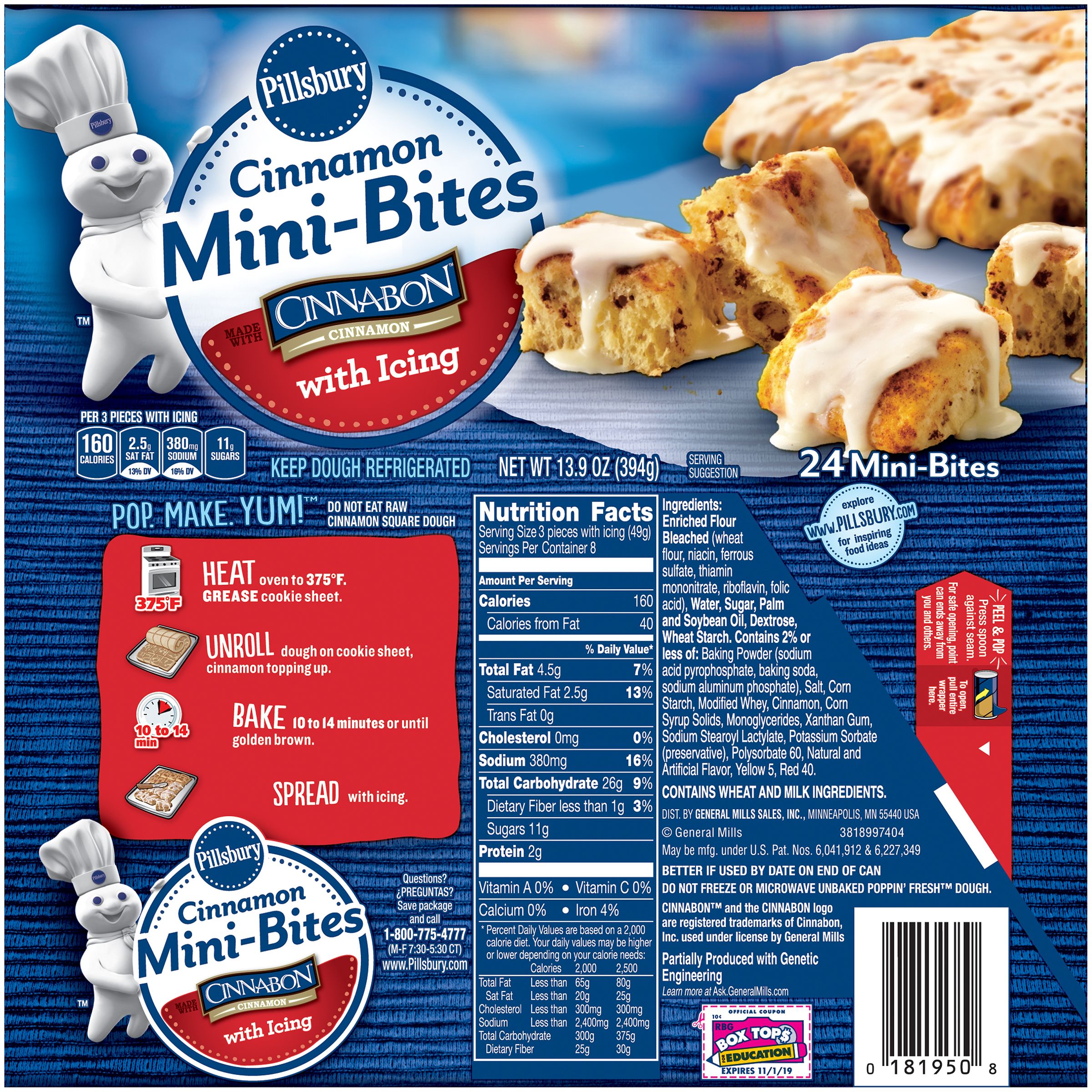 pillsbury cinnabon cinnamon rolls baking instructions