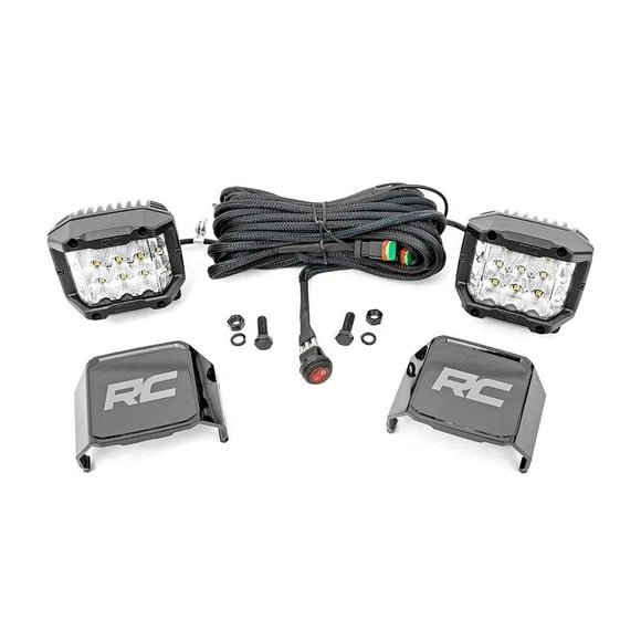 Par de luces LED Rough Country 3 de gran angular OSRAM de 13.500 lúmenes