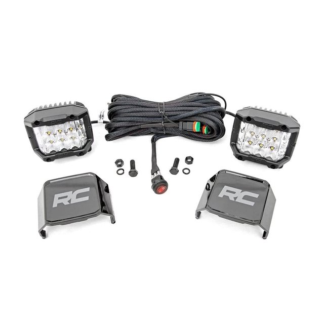 Par de luces LED Rough Country 3 de gran angular OSRAM de 13.500 lúmenes