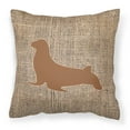 thumbnail image 2 of Carolines Treasures BB1027-BL-OR-PW1818 Seal Burlap and Orange   Canvas Fabric Decorative Pillow BB1027 18H x18W, 2 of 2
