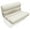Platinum / Mocha Java / Khaki, variant on Wise BM1144-1066 Premier Series Pontoon 36" Bench Cushion Set - Platinum / Mocha Java / Khaki