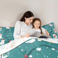 thumbnail image 5 of Manfei Cartoon Santa Claus Full Size Comforter Sets,Merry Xmas Bedding Comforter Set,Kawaii Christmas Snowman Bedding Sets For Teens,Ultra Soft Home Decor Reversible,3 Pieces, 5 of 8