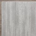thumbnail image 3 of Loomaknoti Breyleigh Canderz 2' x 3' Grey Tribal Indoor/Outdoor Accent Rug, 3 of 9
