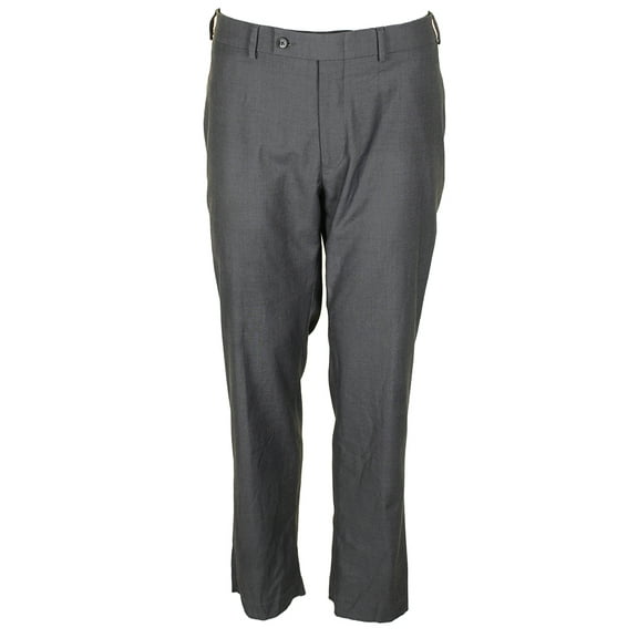 Calvin Klein Mens Charcoal Slim-Fit Dress Pants 38X30