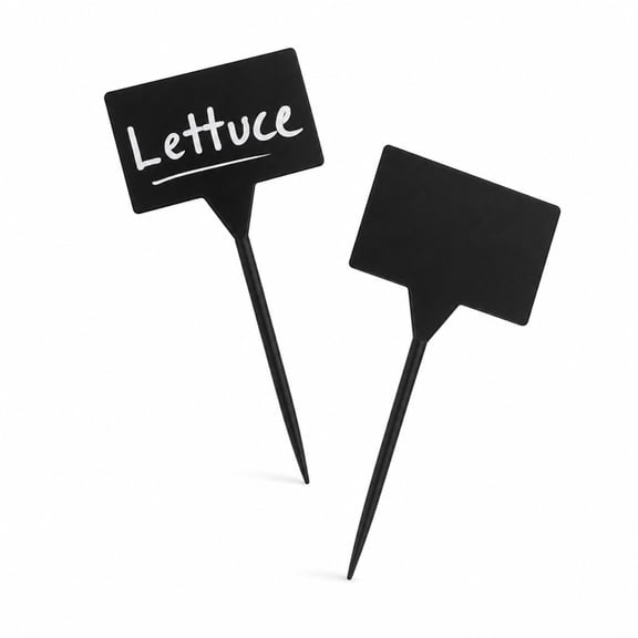 Harris Seeds Smooth Plastic T-Signs 1.25 x 2 x 5 Inch, Plant Labels, Reusable Garden Signs, 100 Count