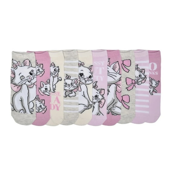 Women's Aristocats 10 Pack Low Cut Socks