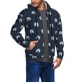 thumbnail image 2 of Kdxio Wolf And Moon Print Men Hoodies Casual Hoodies for Men with Zip Pockets Full Zip Long Sleeve Sweatshirt Sports Hooded Jacket-Large, 2 of 5