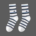 thumbnail image 1 of Calcetines deportivos para parejas, calcetines blancos de algodón para estudiantes, calcetines de baloncesto para primavera y verano para hombres, calcetines hasta la mitad de la pantorrilla, 1 of 6