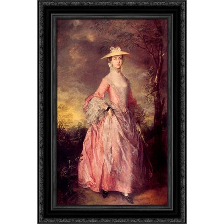 UPC 643676814993 product image for Mary, Countess of Howe 18x24 Black Ornate Wood Framed Canvas Art by Gainsborough | upcitemdb.com