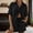Black, variant on Womens Short Sets 2 Piece Outfit Button Down Shirt Short Summer Clothes Sets for Women