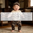 thumbnail image 4 of gdxvjhbj Baby Boy Outfit Baby Boy Clothes Letters Embroidered Baby Sweatshirt Romper Waffle Pants Set Infant Boy Fall Winter Outfits 0 3 6 9 12 18 24 Months (Beige,6-12 Months), 4 of 8