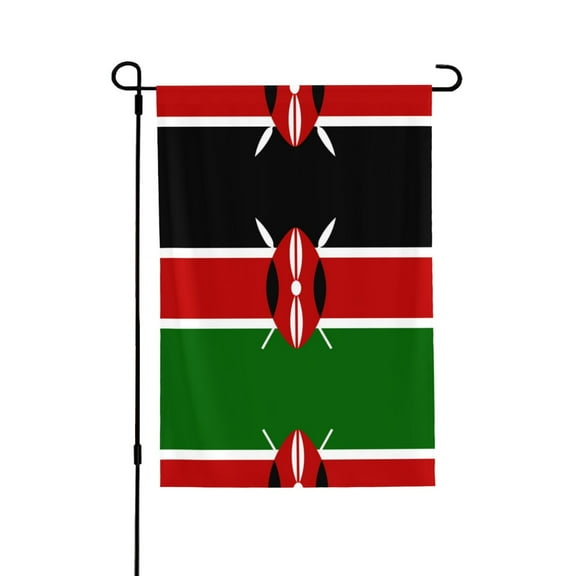Africa Kenyans-Flag Welcome Large House Flag Vertical Double Sided 28x40 Inches Yard Porch Outdoor Decor
