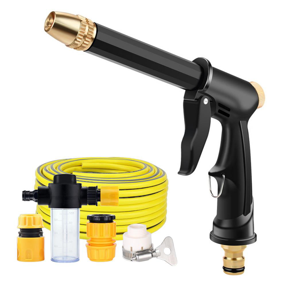 Multifunctional Hose Spray Nozzle Tap Connector Kit For Garden Car Pet Window C 