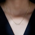 thumbnail image 4 of Rosec Jewels Lab Grown Diamond Infinity Necklace for Women - Minimalist Necklace - EF-VS Quality, 10K Yellow Gold, 4 of 7