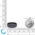 thumbnail image 3 of Minimalist Band Ring for Men in Black Zirconium - 8 MM Width - Size 10 by Metro Jewelry, 3 of 3