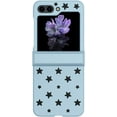 thumbnail image 2 of Compatible with Z Flip 5 Cute Case Cool Hollow Star Frosted Matte Lightweight Shockproof Anti-Scratch Hinge Protection Fashion Luxury Shockproof Cover for Women Girls, 2 of 9