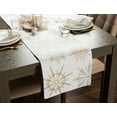 thumbnail image 3 of Snowflake Sparkle Printed Table Runner 14x108, 3 of 3