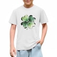 thumbnail image 6 of HAiming Cotton St Patricks Day T-Shirts for Kids Shamrock Graphic Round Neck Casual Short Sleeve Tops, 6 of 9
