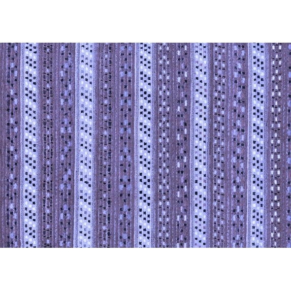 Ahgly Company Machine Washable Indoor Rectangle Abstract Blue Modern Area Rugs, 2' x 3'