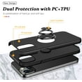thumbnail image 6 of Entronix Case Designed for Apple iPhone 14 Heavy Duty Case with Built-in Kickstand, Dual Layer Protection with Rotating Holder Ring, Sturdy Case for Apple iPhone 14, Black, 6 of 6