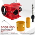 thumbnail image 5 of Door Lock Installation Kit,Door Lock Jig for Metal or Wood Red, 5 of 5
