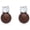 brown1, variant on Sterling Silver Tiny Light Brown Color Faux Pearl CZ Summer Earring