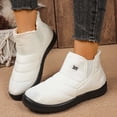 thumbnail image 2 of Womens Mens Snow Boots Winter Warm Lined Anti- Ankle Booties Cozy Feet Wide Toe Shoes Indoor and Outdoor Fuzzy House Slippers, 2 of 7
