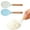 Sky Blue,White, variant on FXMLRLK 1Pc Silicone Rice Paddle with Wooden Handles, Non Stick Heat Resistant Rice Spoon Kitchen Gadge Scooper Cooking Utensil Cooker Spoon for Salads Mashed Potato, White