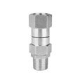 thumbnail image 4 of High Pressure Washer Swivel Joint 3/8 Inch Pressure Washer Hose Fittings Rotation Connector Car Washing,1 x High Pressure Joint,Silver, 4 of 7