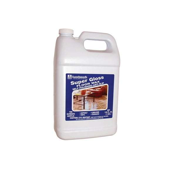 Lundmark Super Gloss Floor Wax Super Gloss Anti-Slip Floor Wax Liquid 1 gal. - Total Qty: 2