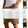 thumbnail image 3 of Nmnitkp Mens Shorts Casual Cargo Shorts Elastic Waist Drawstring Multi-Pocket Lightweight Summer Outdoor Work Shorts Khaki,3XL, 3 of 9