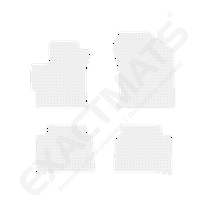 ExactMats - Premium Clear Overlay Floor Mats, Made In USA - Fits Toyota Corolla 2020-2024 / 2 Front & 2 Rear Mats