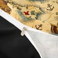 thumbnail image 4 of jejeloiu Classic Treasure Map Bedding,Pirate Ship Anchor Duvet Cover Full For Boys,Beige Brown,Black Reversible,3pcs,1 Duvet Cover and 2 Pillowcases, 4 of 6