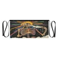 thumbnail image 7 of Yayeee Waist Apron with Pockets for Cooking Waterproof Half Server Aprons, Colorful Skeleton Sun, 7 of 7