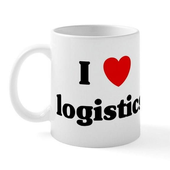 CafePress - I Love Logistics Mug - 11 oz Ceramic Mug - Novelty Coffee Tea Cup