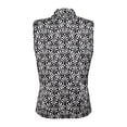 thumbnail image 2 of Blusa George para Dama, Escote V con Doblez, sin Mangas Print Negro Talla CH, 2 of 4