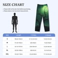 thumbnail image 4 of Fuzoiu Green Night Sky Moon Branches Print Men's Pajama Pants,Lounge Pants for Men,Lounge PJ Bottoms,Sleepwear Pants with Drawstring Pockets -X-Large, 4 of 6