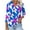 Blue Plus Size Blouse for Women_t, variant on CYMMPU Blouses for Women Dressy Casual V Neck Tunic Tops Fall Fashion Shirts 3/4 Sleeve Loose Fit Floral Pattern Spring Tops Business Elegant Work Topss M