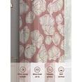 thumbnail image 6 of Sheer Curtains 96 Inches Long 2 Panels, Watercolor Ocean Shell Rod Pocket Curtain Voile Draperies, Abstract Marine Life Light Filtering Window Treatment for Living Room Kitchen Bedroom, 6 of 8