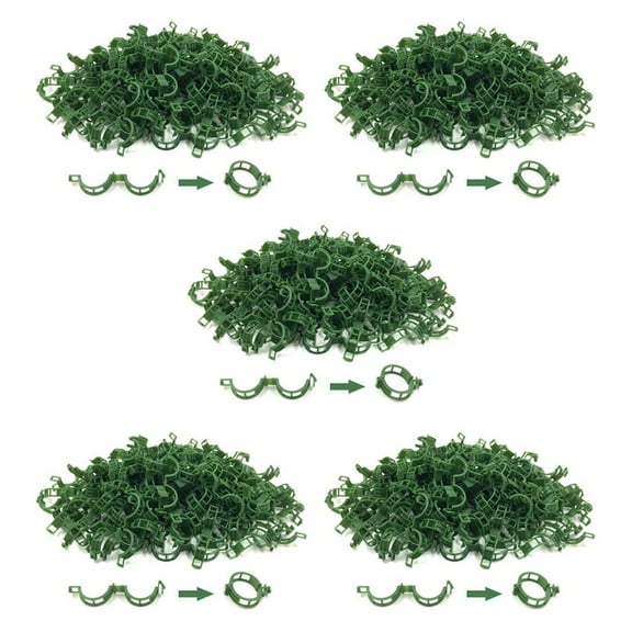 1000 PCS Garden Plant Support Clips, Tomato Clips, Trellis Clips, for Cucumber Flower Squash Vine, 1 Inch Inner Diameter