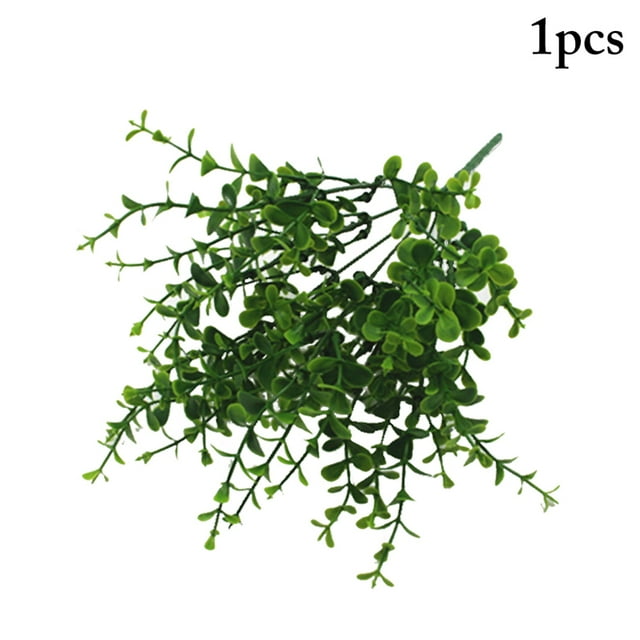 Coofit Artificial Eucalyptus Stem 49-Leaf Artificial Eucalyptus Plant Faux Plant Stem
