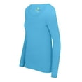 thumbnail image 4 of Natural Uniforms Women's Long Sleeve Scoop-Neck T-Shirt Under Scrub (Aqua, XXX-Large), 4 of 5