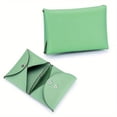 thumbnail image 1 of HLONK Trendy Folding Coin Purse  Solid Color Buckle Card Holder  Perfect Coin Bag For Daily Use, 1 of 7