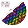 thumbnail image 3 of Yiaed Dragon Scales Print Christmas Tree Skirt , Tree SkirtsTree Mat for Christmas Winter Holiday Indoor Decorations-36", 3 of 7