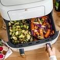 thumbnail image 4 of Beautiful 9 Qt TriZone Dual Basket Air Fryer, EverGood™ Ceramic Nonstick Coating, White Icing by Drew Barrymore, 4 of 12