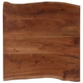 thumbnail image 6 of vidaXL Coffee Table with Live Edges Home Living Room Square Solid Wood Acacia, 6 of 11