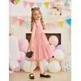 thumbnail image 5 of Arshiner Toddler Dress Girls Backless Tiered Summer Dresses Cute Swing Beach Sundress with Pockets, 5 of 5